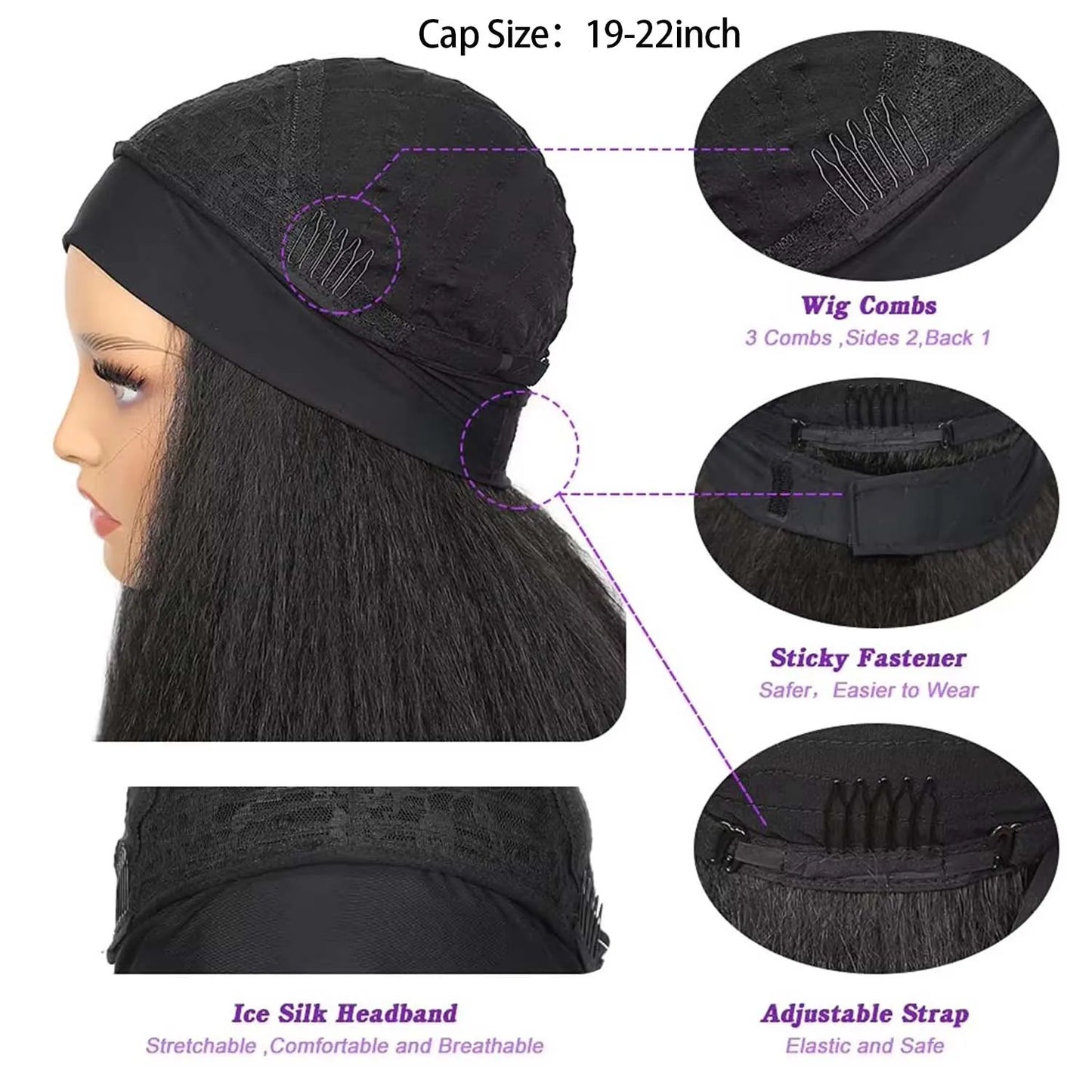 Afro Yaki - aspeto 100% natural, pronta a usar em segundos