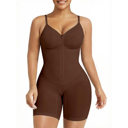 Silhueta - modelador corporal com fecho, controlo abdominal,  ultra confortável e tecido respirável premium