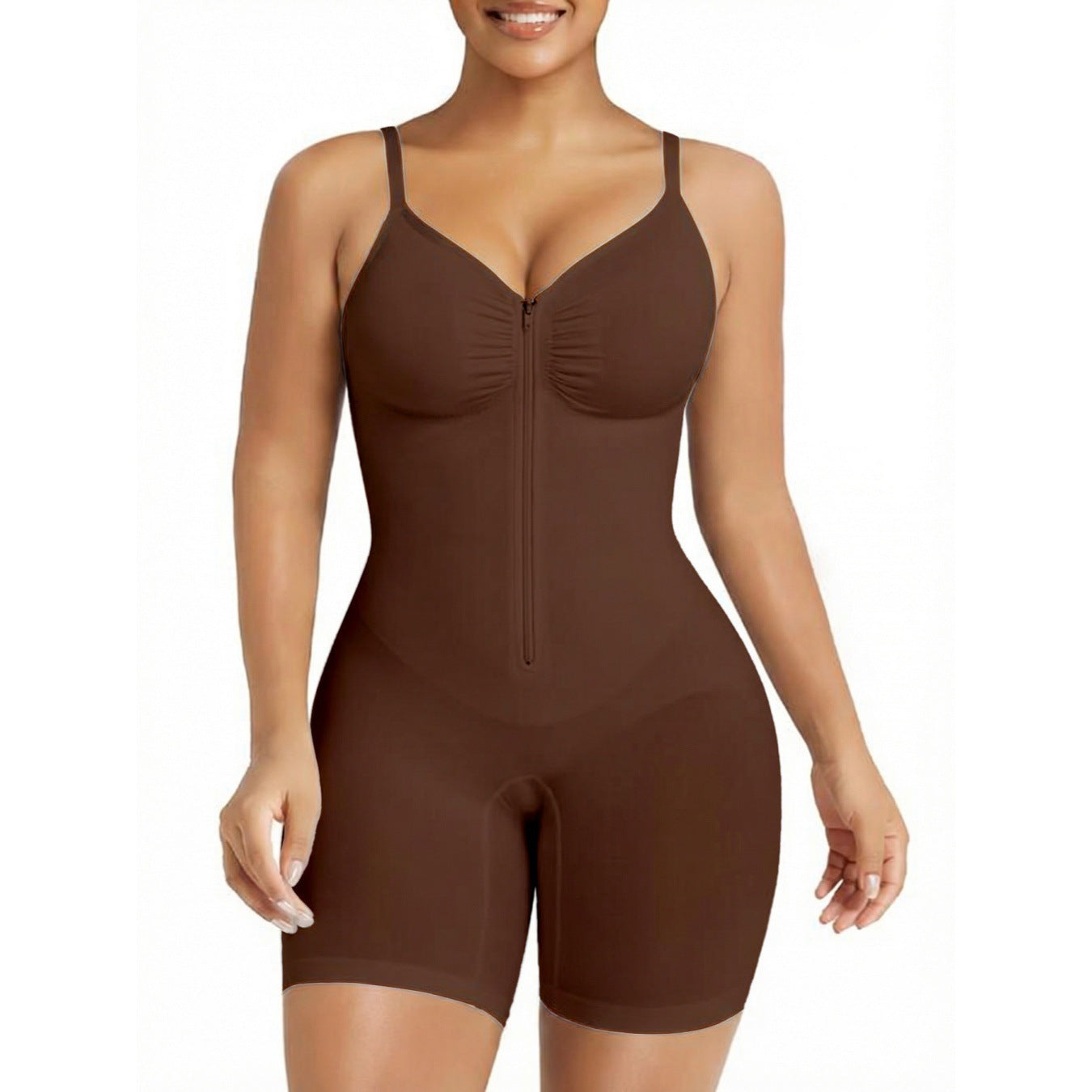 Silhueta - modelador corporal com fecho, controlo abdominal,  ultra confortável e tecido respirável premium