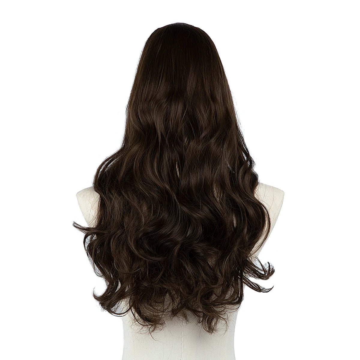 Viviane Aurelie - extensão clip-in u-part, cabelo longo e volumoso