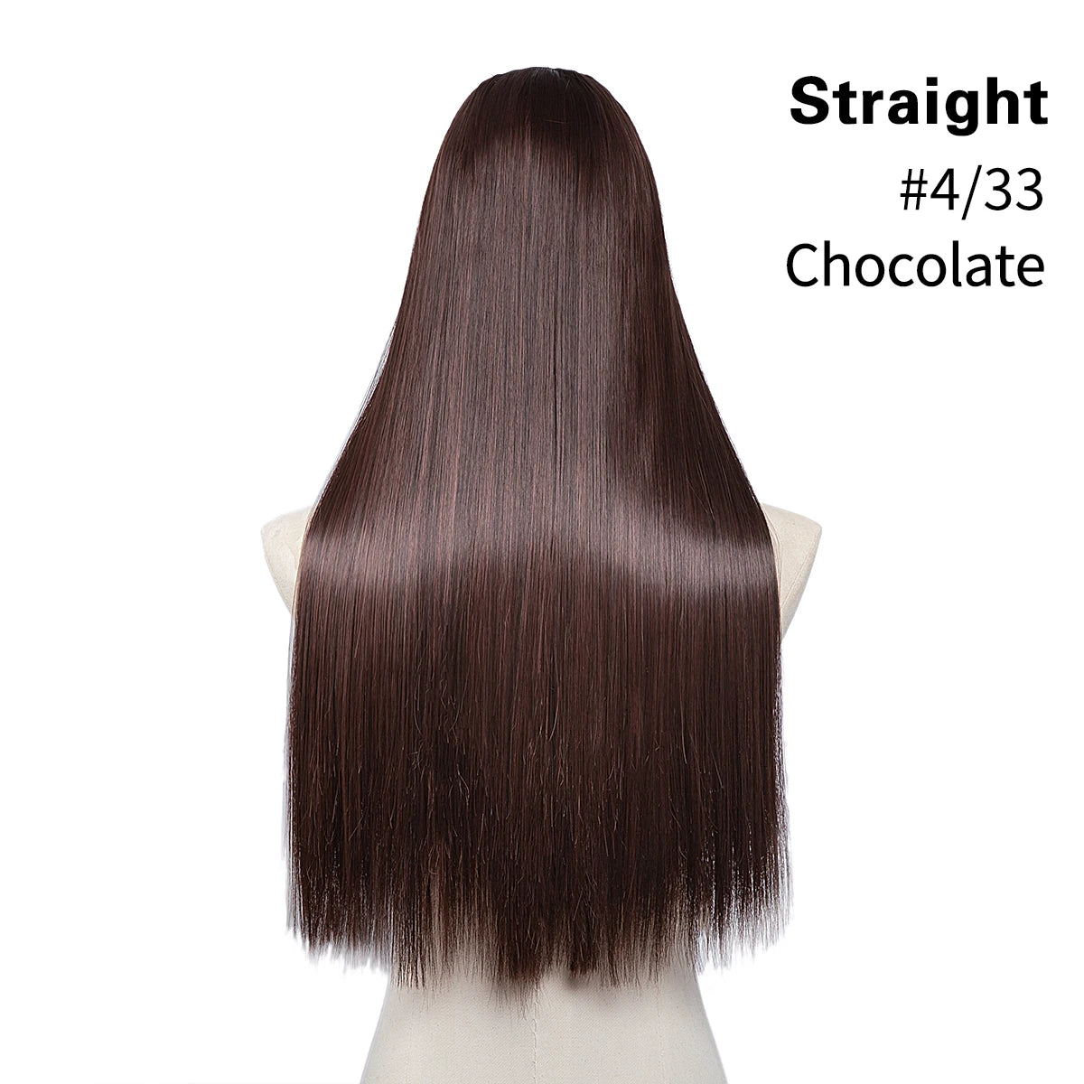 Viviane Aurelie - extensão clip-in u-part, cabelo longo e volumoso