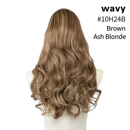 Viviane Aurelie - extensão clip-in u-part, cabelo longo e volumoso