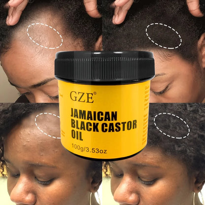 Óleo de rícino GZE jamaicano - puro para cabelo fraco, fino e sem volume estimula o crescimento, nutre o couro cabeludo e hidrata a pele intensamente