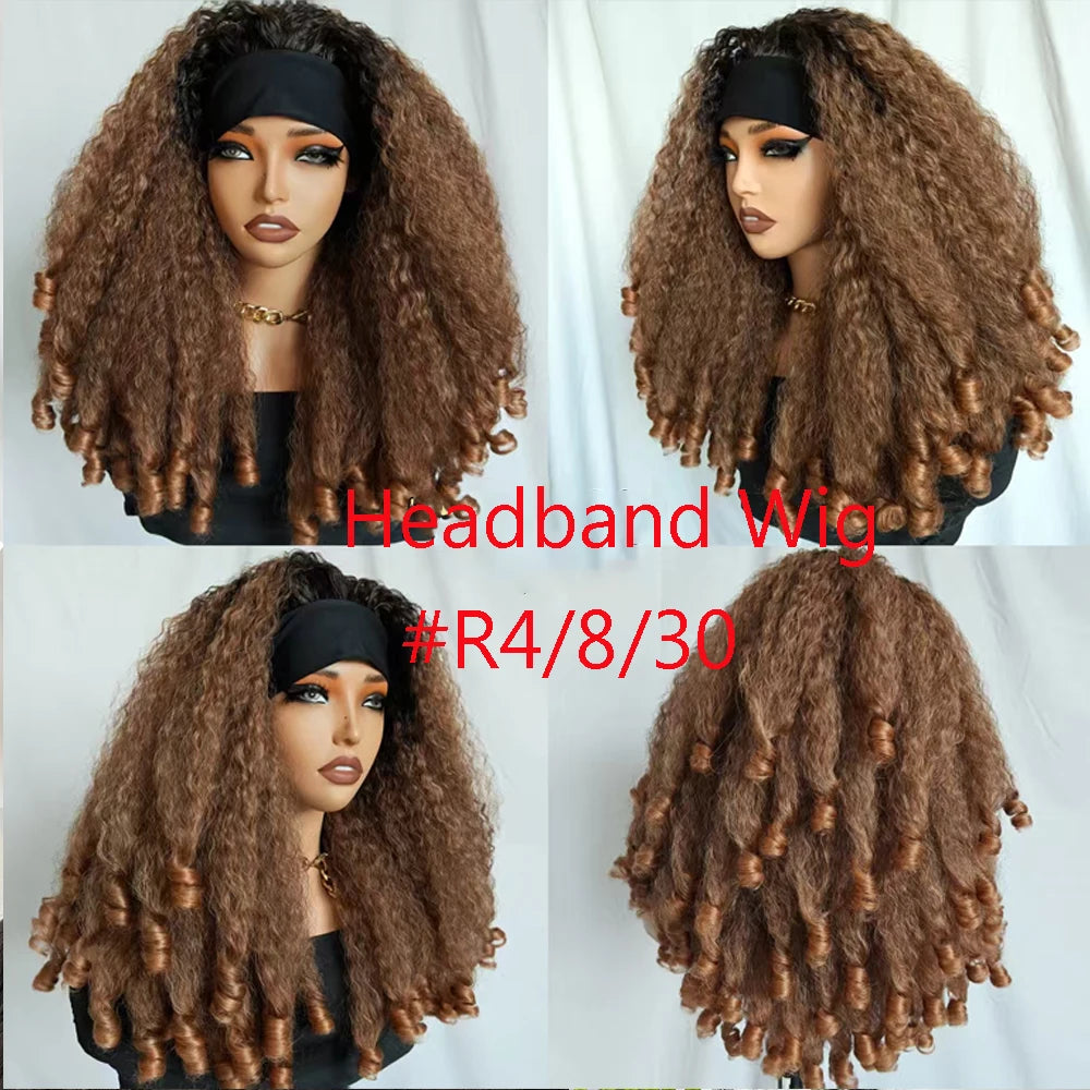 Adaeze Amaral - parte v wig afro premium com cachos naturais sem cola e clip-in luxo