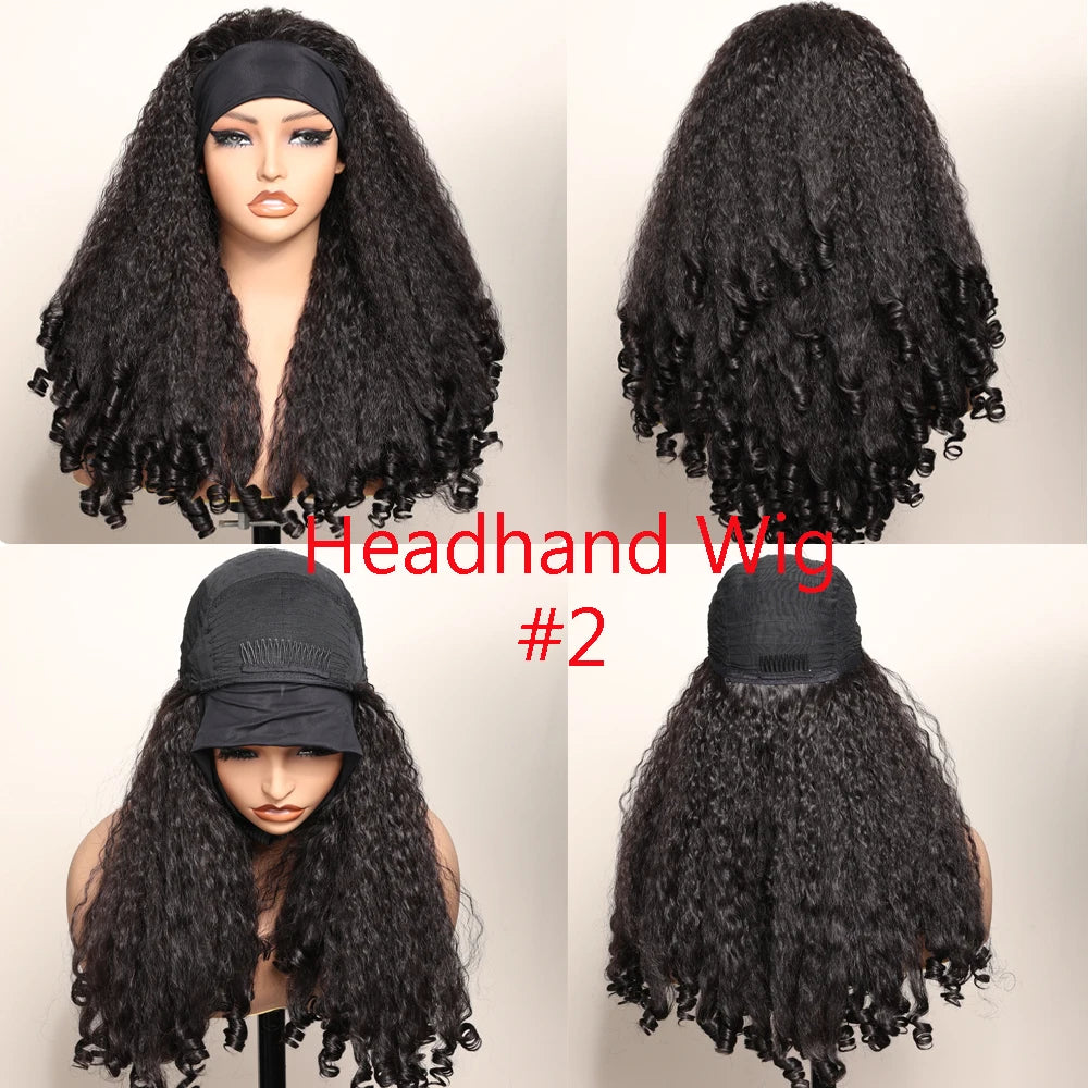 Adaeze Amaral - parte v wig afro premium com cachos naturais sem cola e clip-in luxo