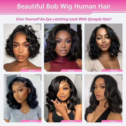 Coleção Flavie - bob ondas brasileiras premium, renda transparente 13x6 e 250% volume natural