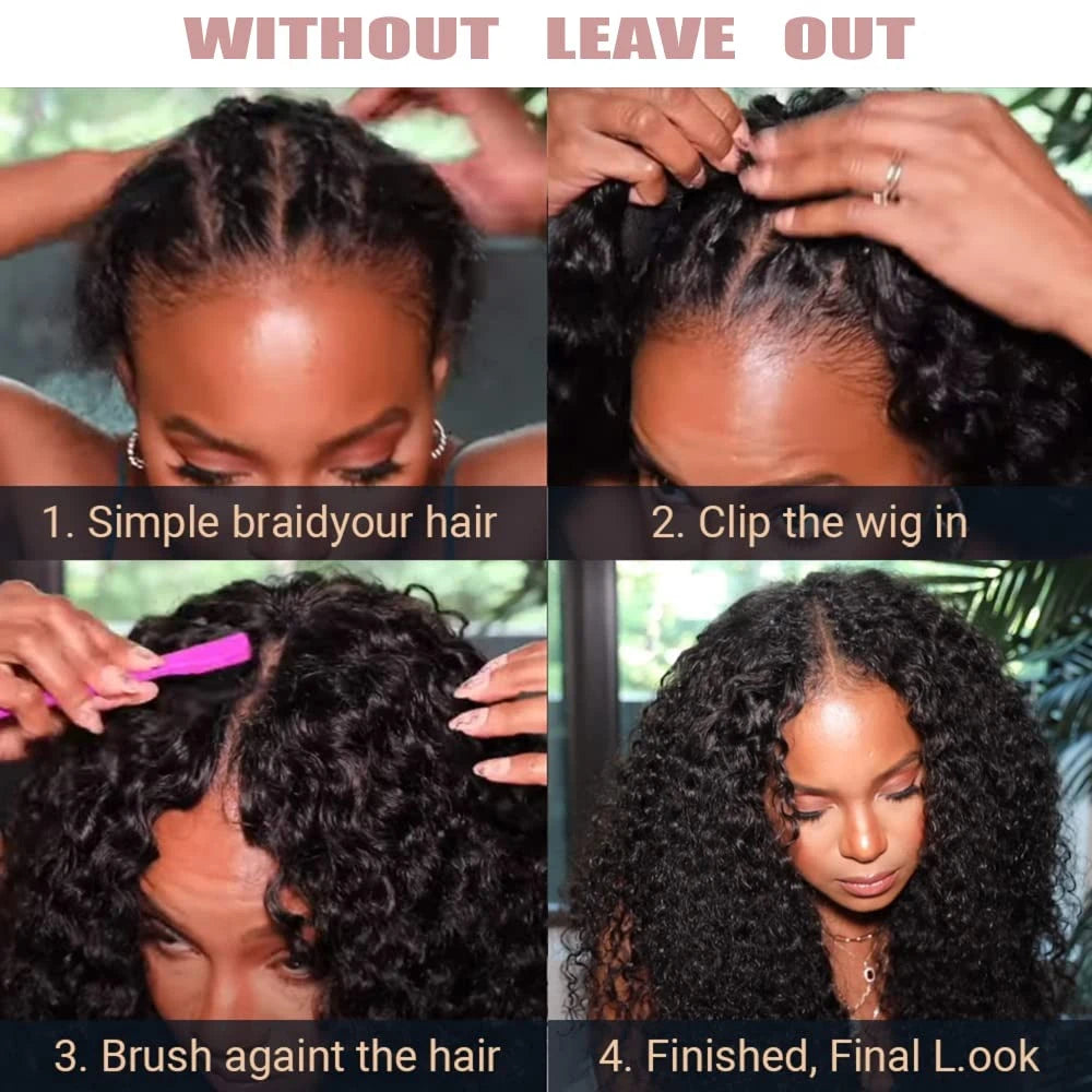 Adaeze Amaral - parte v wig afro premium com cachos naturais sem cola e clip-in luxo