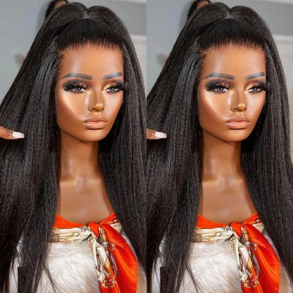 Adelaide Marqueza - lisa virgem brasileira HD renda 13x4 e 250% de densidade, volume natural e sem cola