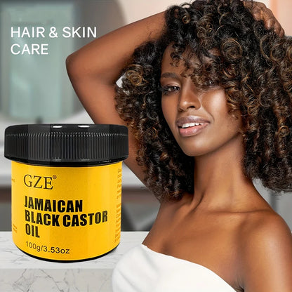Óleo de rícino GZE jamaicano - puro para cabelo fraco, fino e sem volume estimula o crescimento, nutre o couro cabeludo e hidrata a pele intensamente