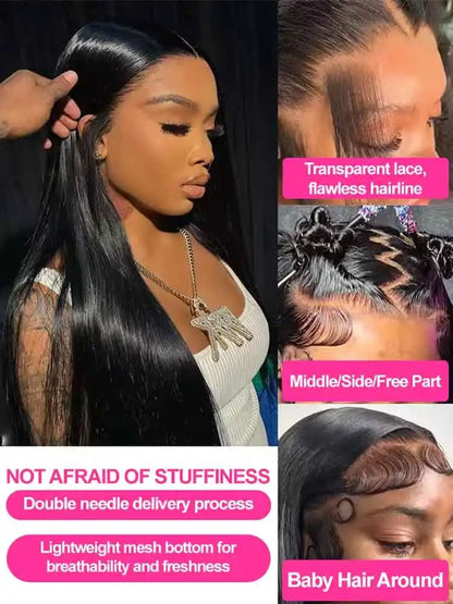 Dulce Arabela - cabelo humano premium, hd renda transparente de 13x6 de comprimento máximo sem cola