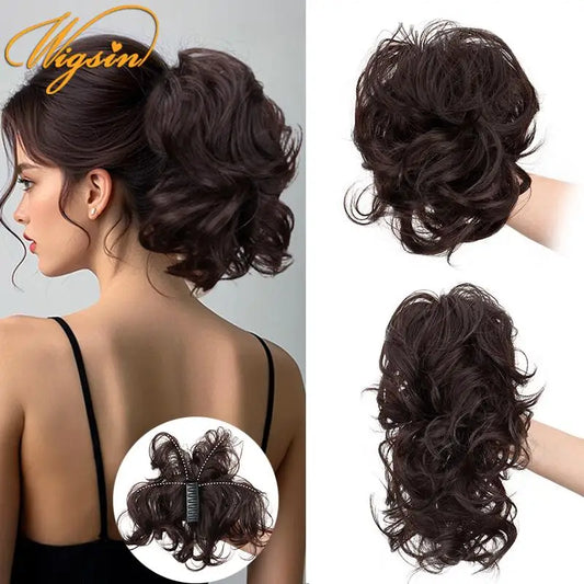 Coleção Lisette - rabo de cavalo caracóis premium com garra ajustável