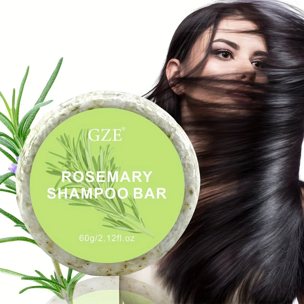 Barra de Shampoo Fortalecedor Alecrim GZE - estimula o crescimento saudável e reconstrói fios fragilizados.