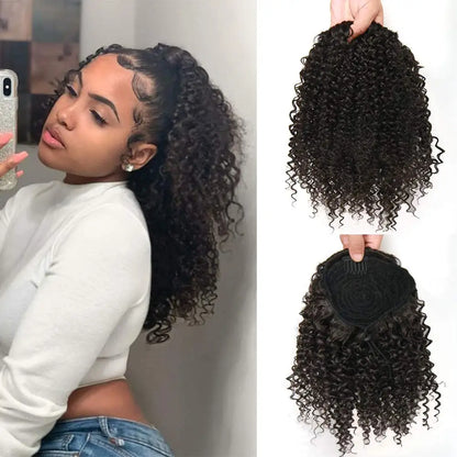 Coleção Zola Sanaa - extensão puff afro coque, cordão cachos kinky e volume natura