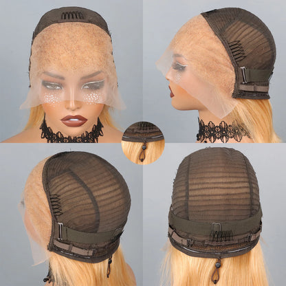Isa Horine - peruca bob lisa cabelo humano, renda de 13x4, 210% densidade e várias cores