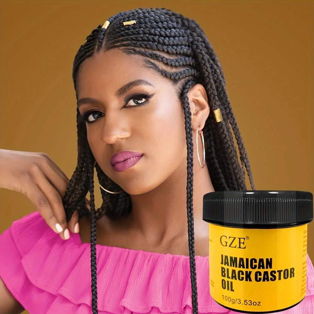 Óleo de rícino GZE jamaicano - puro para cabelo fraco, fino e sem volume estimula o crescimento, nutre o couro cabeludo e hidrata a pele intensamente