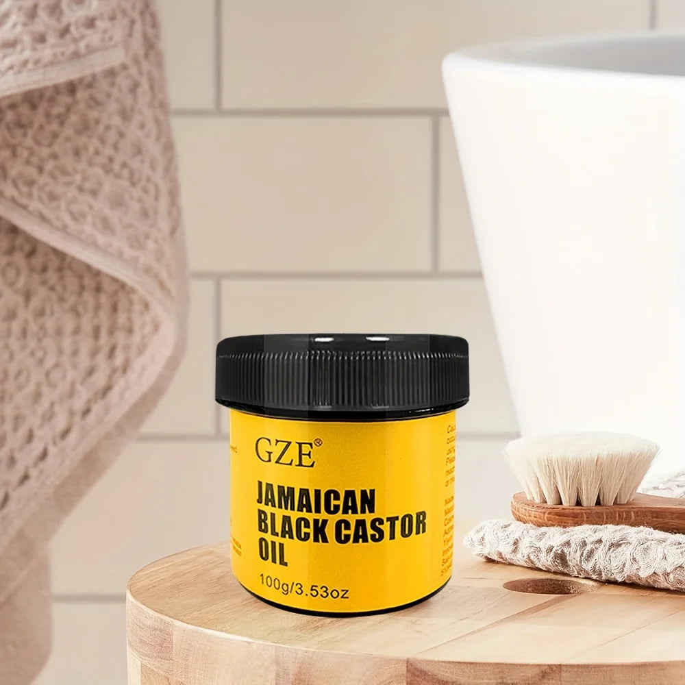 Óleo de rícino GZE jamaicano - puro para cabelo fraco, fino e sem volume estimula o crescimento, nutre o couro cabeludo e hidrata a pele intensamente