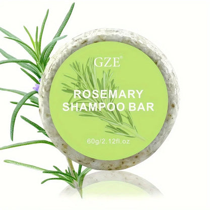 Barra de Shampoo Fortalecedor Alecrim GZE - estimula o crescimento saudável e reconstrói fios fragilizados.