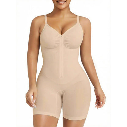Silhueta - modelador corporal com fecho, controlo abdominal,  ultra confortável e tecido respirável premium